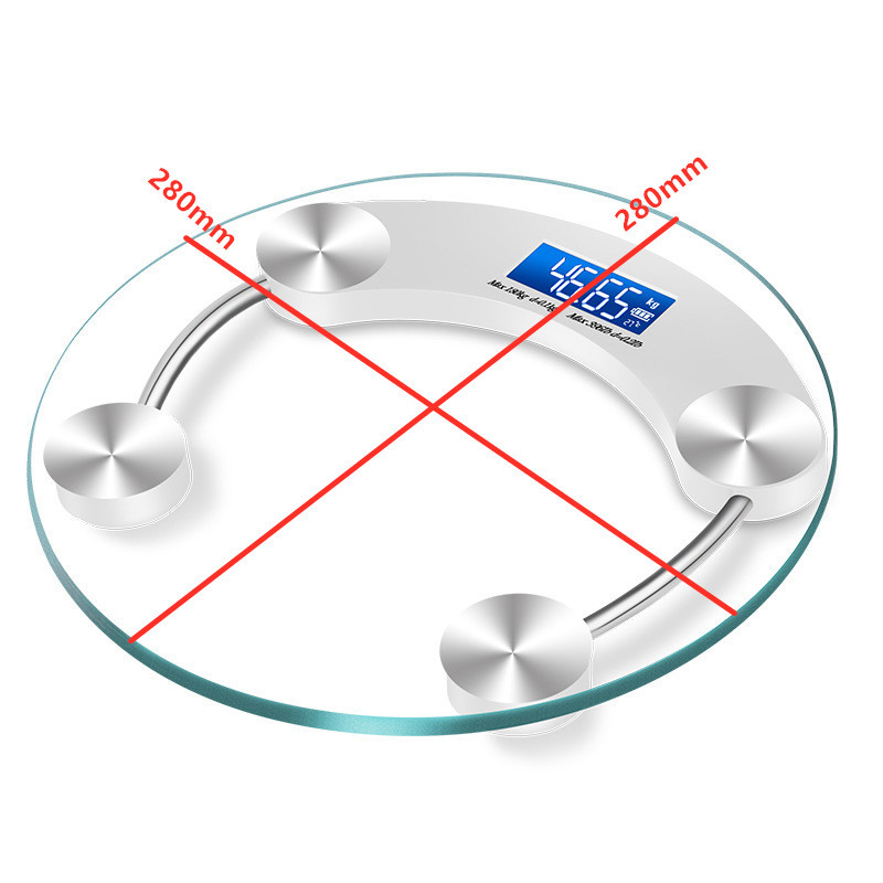 Vaga za tjelesnu masnoću LCD zaslon za noćno gledanje Kaljeno staklo Elektronička digitalna tjelesna vaga Pametna vaga za teretanu Vaga za vaganje