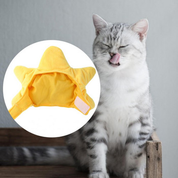 Κάλυμμα κεφαλής για γάτα Sea Star Σχέδιο Cosplay Prop Βελούδινο Διακοσμητικό Καπέλο Φόρεμα για γάτες Σταυρός Φόρεμα Καπέλο για κατοικίδια Cosplay Party Headwear Αξεσουάρ για γατάκια