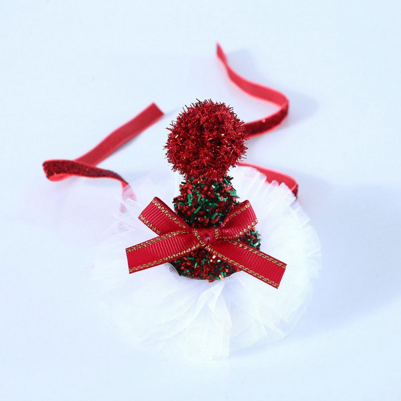 Ogrlica za kućne ljubimce Svečana čvrsto fiksirana Stvorite atmosferu Božićni elementi Ogrlica za mačke Šešir Igračka Komplet s loptom Pokrivala za kućne ljubimce