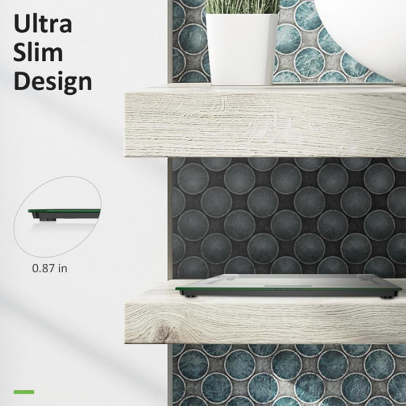 Itin plonos kūno svarstyklės Didelės vonios svarstyklės Elektroninės svarstyklės Stiklinės skaitmeninės svarstyklės Balansinės kūno svėrimo matavimo svarstyklės