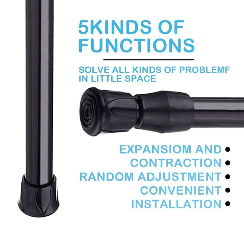 Big Deal 6 bucăți tije pentru perdele cu arc, de 16 până la 28 inci, tijă de tensionare, tijă pentru perdele, tijă de perdea ajustabilă, extensibilă.