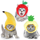 3Pcs smiješni ljubimac pas mačka kapa kostim jagoda lav zec šešir novogodišnja zabava božićni cosplay dodaci foto rekviziti kape