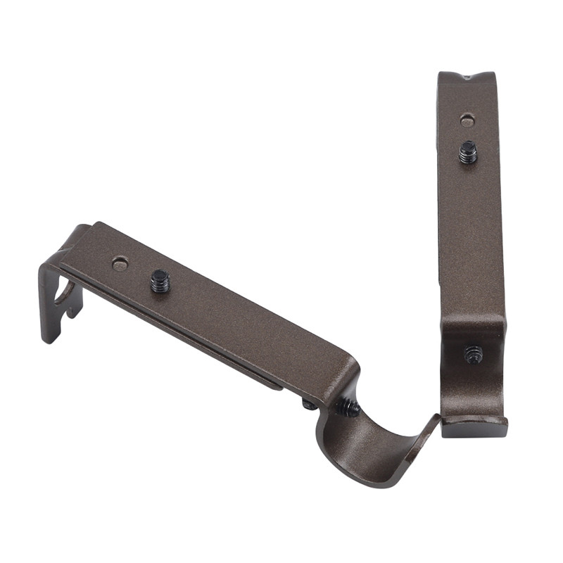 Viegli uzstādāms loga balsts metāla konstrukcijas aizkaru stieņa kronšteins Fiksēts regulējams āķa pakarināmā turētāja piederumi