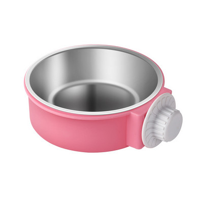 Uklonjiva viseća zdjela za kavez za kućne ljubimce od nehrđajućeg čelika, velika hranilica za vodu, šalica za hranu za pse, mačke, kuniće