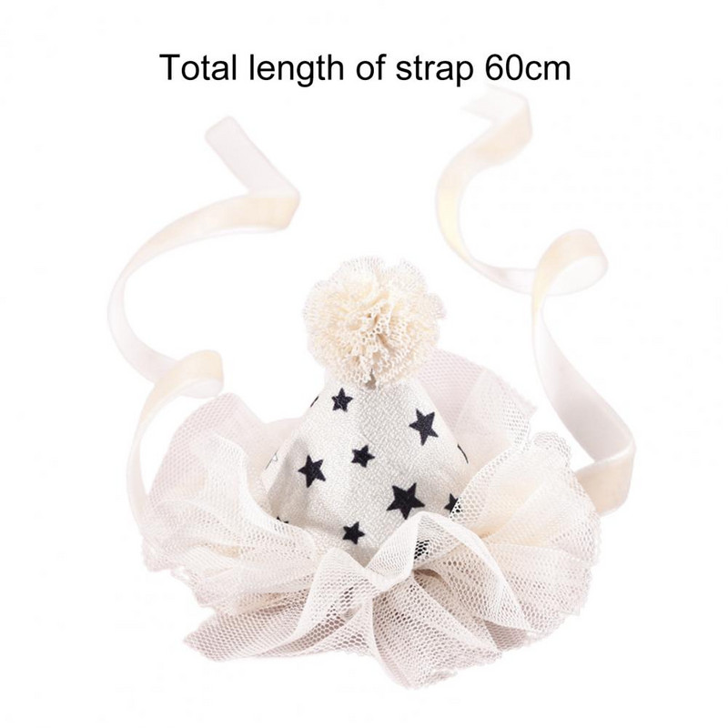 Mājas kaķa cepure ar loku mezglu dizains, košs, ādai draudzīga krāsa Īpaši viegla mežģīņu apdare, saģērbts ar poliestera dzirkstošo mājdzīvnieku kaķu fliteru cepure