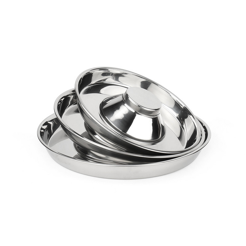 Slow Eat Posuda za pse od nehrđajućeg čelika Sigurno hranjenje štenaca Izdržljiva posuda za kućne ljubimce s hranom za vodu za male srednje velike pse