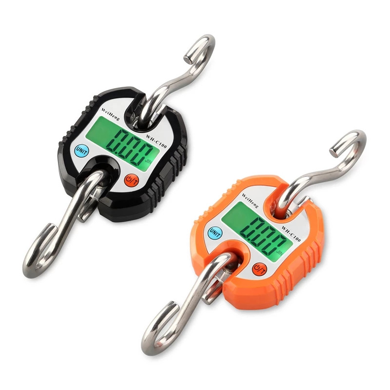 Krano svarstyklės 150/300/500 kg Sunkios apkrovos pakabinamos svėrimo kabliukas, plieninės gamyklos nešiojamos LCD elektroninės skaitmeninės pramoninės krano svarstyklės