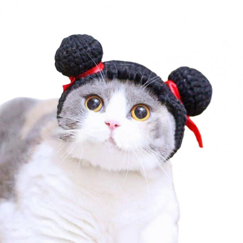 Kineska Nova godina Pokrivala za kućne ljubimce Smiješnog oblika Cosplay dodaci Ručno pletenje Pokrivala za mačke Kapa Pokrivala za štene Kostim Rekviziti