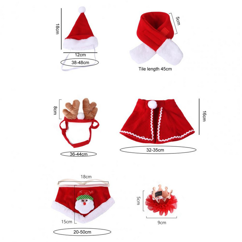 1 set šešira za kućne ljubimce koji ne blijedi, super mekana i otporna na habanje, periva od polarnog flisa, šal za kućne ljubimce, bib, pokrivala za glavu, ogrtač Cos.