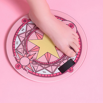 Creative Pink Kawaii Ηλεκτρονική Ζυγαριά Home Ζυγαριά Μόδα Μικρή Μίνι Ζυγαριά Magic Circle Προμήθειες μπάνιου Ροζ ζυγαριά κοριτσιού καρδιάς