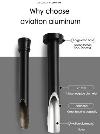 Качествени 50-75 см авиационни алуминиеви пръти за завеси за баня, прибиращи се щанги за дрехи, завеси, гардероб, разтегателна релса