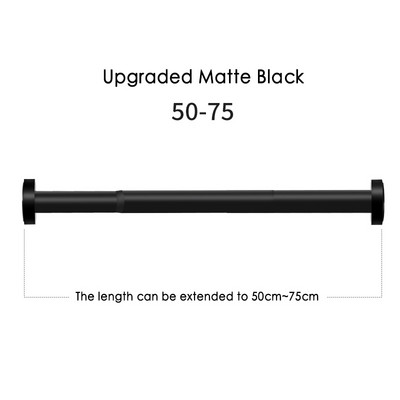 Kvalitetna aluminijska kupaonska šipka za zavjese za tuširanje od 50-75 cm bez bušenja Zavjese za odjeću Zavjese za ormar Rastezljiva šipka