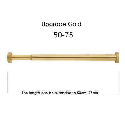 Kvalitetna aluminijska kupaonska šipka za zavjese za tuširanje od 50-75 cm bez bušenja Zavjese za odjeću Zavjese za ormar Rastezljiva šipka