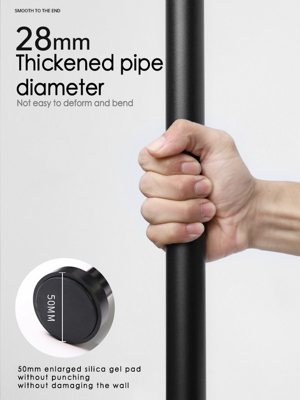 Kvalitetna aluminijska kupaonska šipka za zavjese za tuširanje od 50-75 cm bez bušenja Zavjese za odjeću Zavjese za ormar Rastezljiva šipka