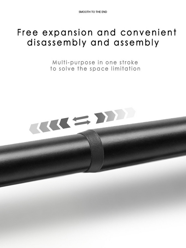 Kvalitetna aluminijska kupaonska šipka za zavjese za tuširanje od 50-75 cm bez bušenja Zavjese za odjeću Zavjese za ormar Rastezljiva šipka