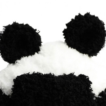 Διακοσμητικό κάλυμμα κεφαλής σε σχήμα Panda με λεπτή ραφή, βελούδινες γάτες κατοικίδιων ζώων, καπάκι κεφαλής Cosplay για γατάκι