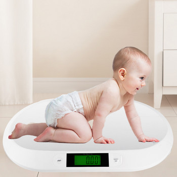Цифров кантар с LCD екран, 20 кг/10 г, електронен кантар за балансиране на теглото на новородено бебе
