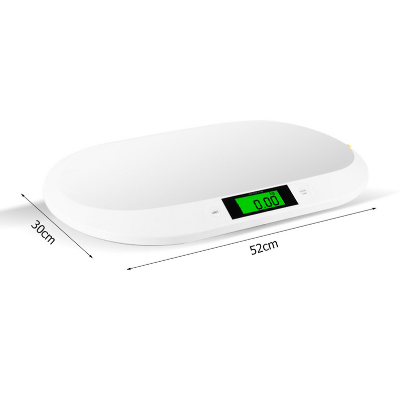 LCD ekrāna digitālie svari zīdaiņiem, 20 kg/10 g, elektroniski svari jaundzimušo svara līdzsvarošanai