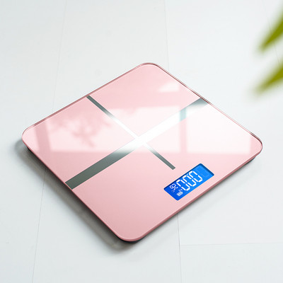 Pink Cross dizaina vannas istabas svari Gudri ķermeņa svara svari LED displejs 180 KG digitālie grīdas svari mājas precīzi elektroniskie svari