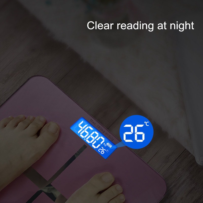 Pink Cross dizaina vannas istabas svari Gudri ķermeņa svara svari LED displejs 180 KG digitālie grīdas svari mājas precīzi elektroniskie svari