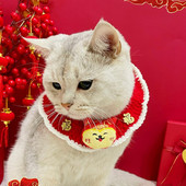 Božićna odjeća za pse Grinch Pletena ogrlica za mačke Slatka blagdanska haljina Novogodišnji stil Šal za kućne ljubimce Zimska ogrlica za mače