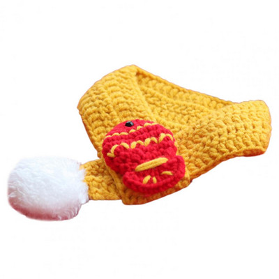 Božićna odjeća za pse Grinch Šal za kućne ljubimce Izvezeni uzorak Super mekana vunena pređa Rub za kućne ljubimce Topliji dodaci za vrat