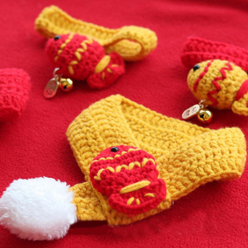 Božićna odjeća za pse Grinch Šal za kućne ljubimce Izvezeni uzorak Super mekana vunena pređa Rub za kućne ljubimce Topliji dodaci za vrat