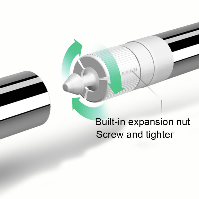 Neperforēta skapja sliede nerūsējošā tērauda skapis ērts pakaramo atbalsta stienis Pakaramā izplešanās stieņa atbalsta rāmis
