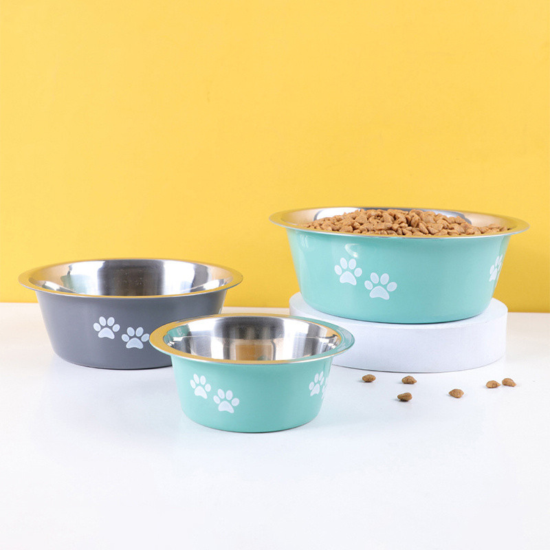 Zdjelice za pse Neklizajuće zdjelice za hranjenje Posude za vodu od nehrđajućeg čelika za male srednje velike pse Posuda za hranu Povišene podignute hranilice za kućne ljubimce