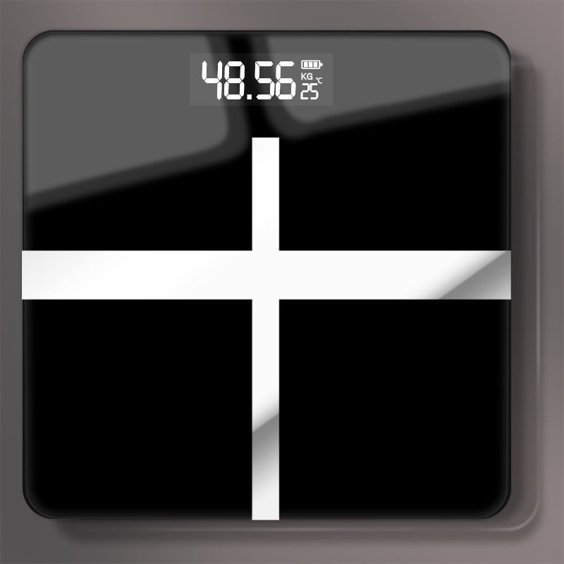 Jauni digitālie svari vannas istabas grīdas korpusa svari stikli viedie elektroniskie svari LCD displejs ķermeņa svēršana