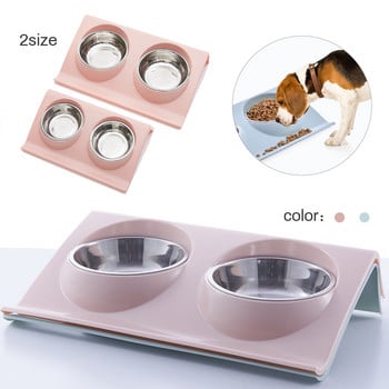 Pet Silica Gel Bowl Πτυσσόμενο μπολ σκυλιών για σκύλους γάτας Κύπελλα αποθήκευσης τροφών για κατοικίδια ζώα Φορητό πιάτο τροφοδοσίας δοχείου τροφίμων για κουτάβια