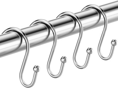 15 KOM Srebrne kuke za zavjese za tuš Metalni prstenovi za zavjese za tuš Kuke za tuš za zavjese unutar tuša Kuhinja Kupaonica SH