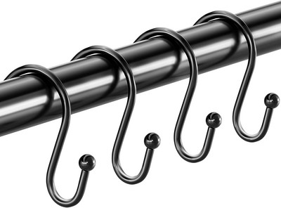 15 KOM Srebrne kuke za zavjese za tuš Metalni prstenovi za zavjese za tuš Kuke za tuš za zavjese unutar tuša Kuhinja Kupaonica SH