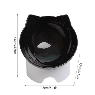 Paaugstināta kaķa lēna padevēja kakla aizsardzība pret vemšanu, 15 grādu paaugstinājums, slīps stāvs, lolojumdzīvnieku lēnas ēšanas bļodas kaķiem un maziem