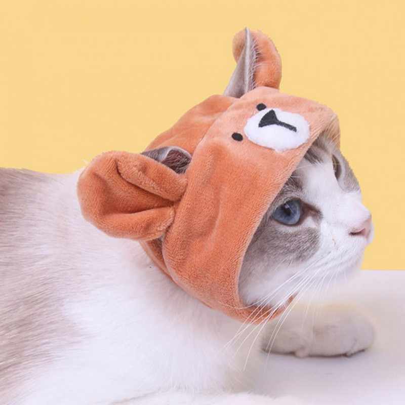 Mājdzīvnieka cepure Mājdzīvnieku galvassegas Ausu caurumu dizains Saģērbt Dekoratīvie mājdzīvnieku piederumi Mājdzīvnieku piederumi Mājdzīvnieku jauka cepure Kostīmu aksesuāri Galvassegas
