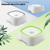 Suņu ūdens bļoda, lielas ietilpības izšļakstīšanās droša suņu bļoda, pretaizrīšanās ūdens bļoda bez izšļakstīšanās ar lēna ūdens padevēju