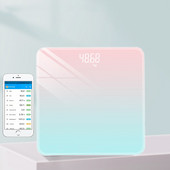 kuum Bluetooth kehakaal BMI Vannitoakaalud Nutikad elektroonilised kaalud LCD digitaalsed kaalud tasakaalu keha koostise analüsaator