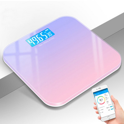 kuum Bluetooth kehakaal BMI Vannitoakaalud Nutikad elektroonilised kaalud LCD digitaalsed kaalud tasakaalu keha koostise analüsaator