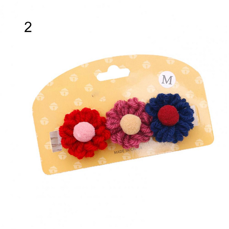 Dizajnerski dekor ogrlica za kućne ljubimce u obliku cvijeta Podesiva vunena pređa Ukrasna ogrlica za pse za zabavu Cosplay dodaci za mačke