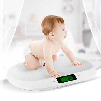 Ηλεκτρονική ζυγαριά μωρού Μέτρηση βάρους με οθόνη LCD Ψηφιακή ζυγαριά για νεογέννητο βρέφος 20kg Max Accurate Pets Ζυγαριά βάρους μωρού για βρέφη