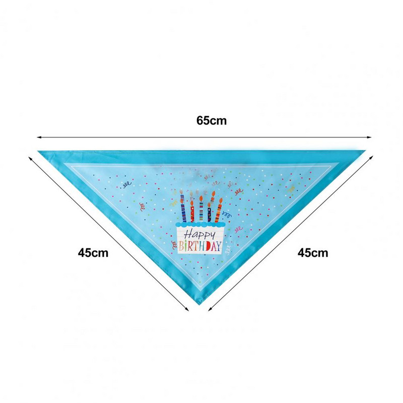 Koera sünnipäeva bandana ülipehme peen mustriga polüestrist sünnipäevateemaline trükitud lemmiklooma sall kutsikas sülg rinnatükk Lemmikloomatarvikud