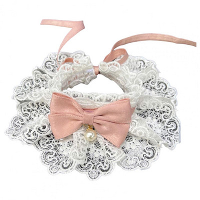 Lovely Pets Bowknot kakla siksnas šalle ar zvaniņu Mīksts mājdzīvnieku kakla lakats kaķiem suņiem Bowknot mājdzīvnieku apkakle ar zvaniņu fotografēšanai