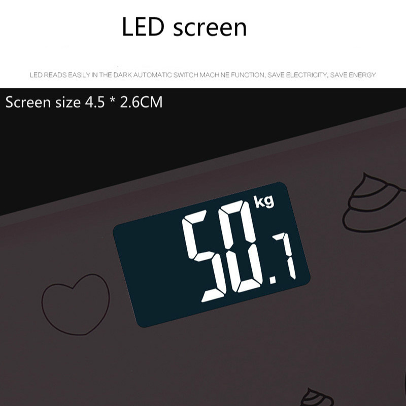 Meeste naiste mini elektrooniline kaal leibkonna täiskasvanute tervise kaalumine elektrooniline kehakaal, LED-ekraan 150 kg