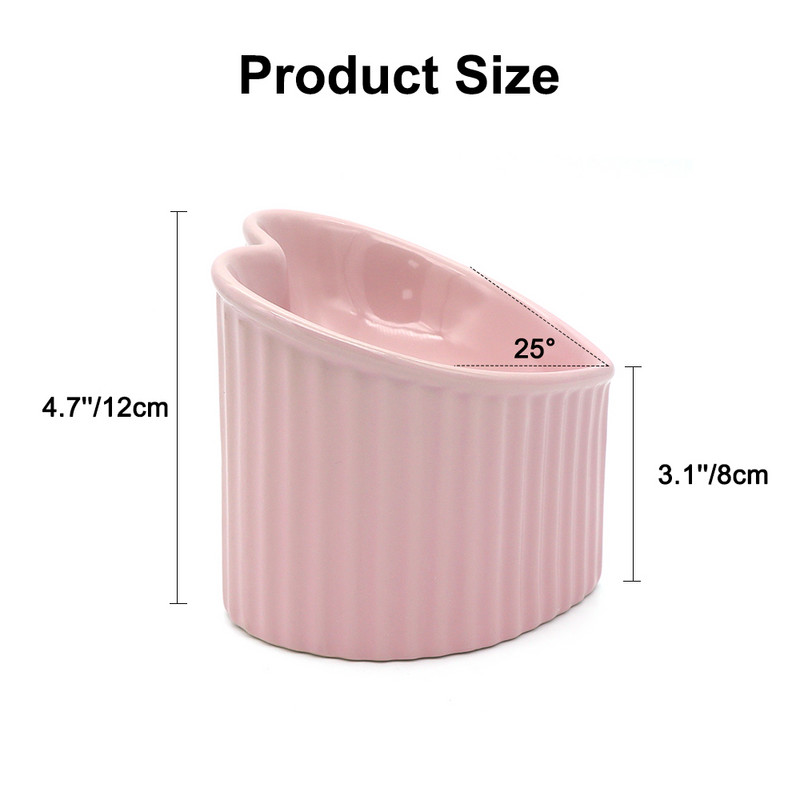 Ķīniešu keramikas lolojumdzīvnieku bļoda kaķēnu šķīvis kucēnu trauks suņu bļoda jauka mīlestība 3D paaugstina barotājs kaķu barošanas bļoda dzēriena ūdens bļoda