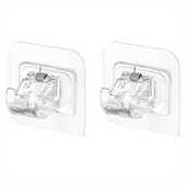 Zalijepite štap za zavjese bez probijanja. Teleskopska šipka. Ljepljiva kuka. Stezaljka. Nosač za kuku. Držač za kupaonske ručnike. Kuka. Pribor