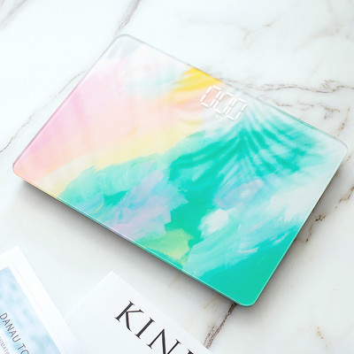 Grafiti raksts vannas istabas svari grīda ķermeņa svara svari LED digitālais displejs Smart Balance elektroniskie mājsaimniecības svari