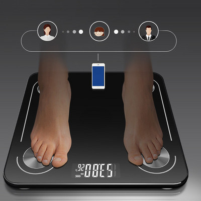 USB зарядно тяло Електронни везни Fat Scale Floor Smart LED Digital BMI Weight Balance Бариатрични везни за баня Bluetooth везни