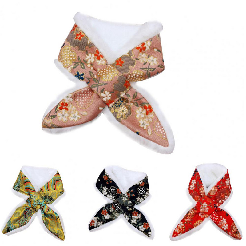 Šalle Ķīniešu stila siekalu dvielis Ādai draudzīgs Viegls dvieļu apdruka Ērts suņu kakla lakats mājdzīvniekam