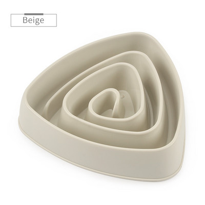 Trokutasta posuda za treniranje pasa koji sporo jede Štene Mačić Plastična posuda za hranjenje hrane Kućni ljubimac Izbjegavajte gušenje Hranilica Zdjelice za pse