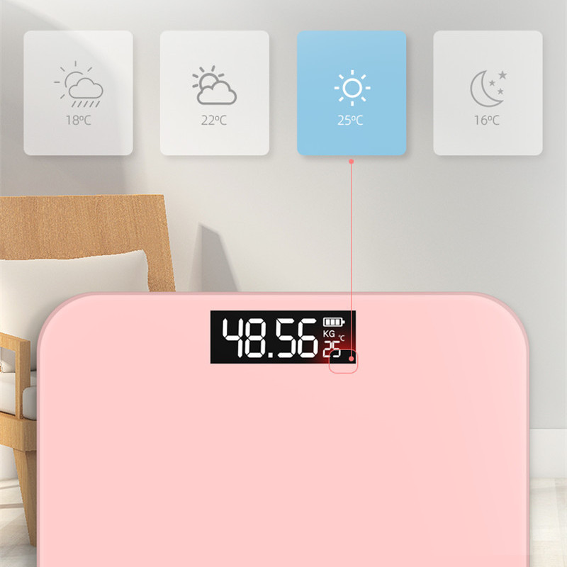 JAUNI elektroniskie svari Cilvēka ķermeņa svari veselības svari mājsaimniecības vannas svēršanas svari USB uzlādes digitālais LED displejs